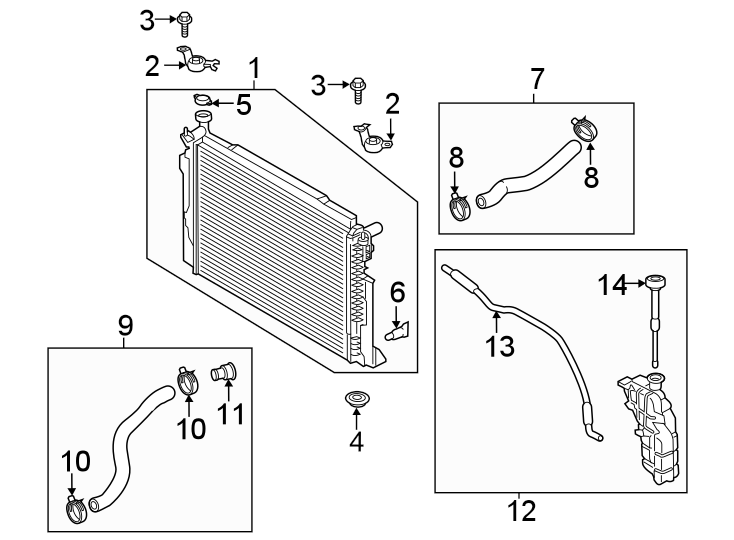 9Radiator & components.https://images.simplepart.com/images/parts/motor/fullsize/2493051.png