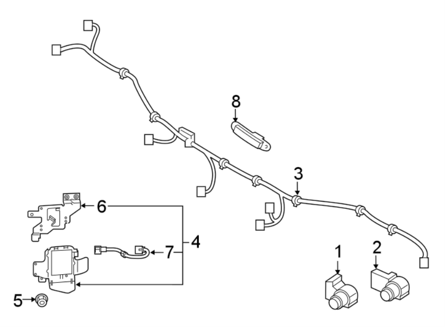 Kia Stinger Wire. Wiring - EXTENTION. (Right). Included - 95824J5000 ...