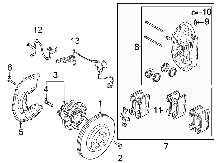 12Front suspension. Brake components.https://images.simplepart.com/images/parts/motor/fullsize/2493675.png