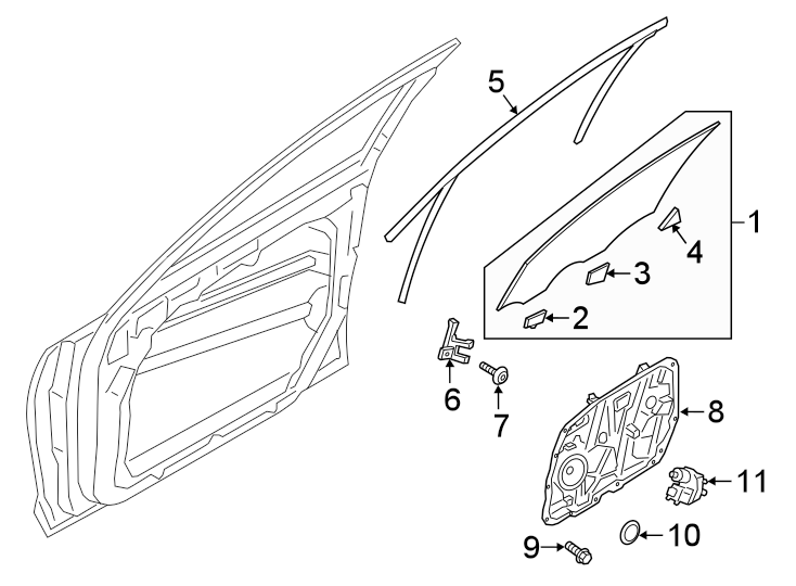 10FRONT DOOR. GLASS & HARDWARE.https://images.simplepart.com/images/parts/motor/fullsize/2495480.png