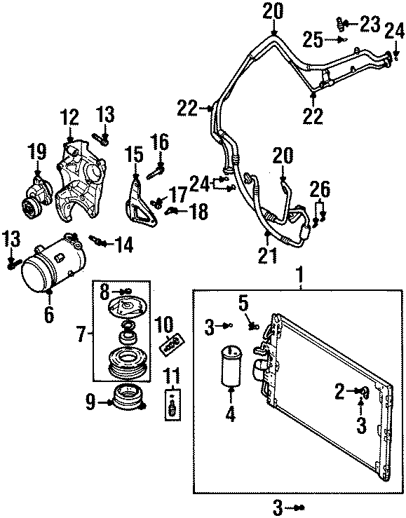 8AIR CONDITIONER & HEATER. COMPRESSOR & LINES. CONDENSER.https://images.simplepart.com/images/parts/motor/fullsize/2601065.png