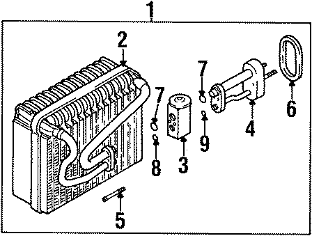 7AIR CONDITIONER & HEATER. EVAPORATOR COMPONENTS.https://images.simplepart.com/images/parts/motor/fullsize/2601070.png