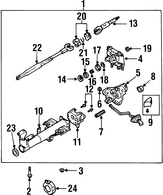 STEERING COLUMN ASSEMBLY.