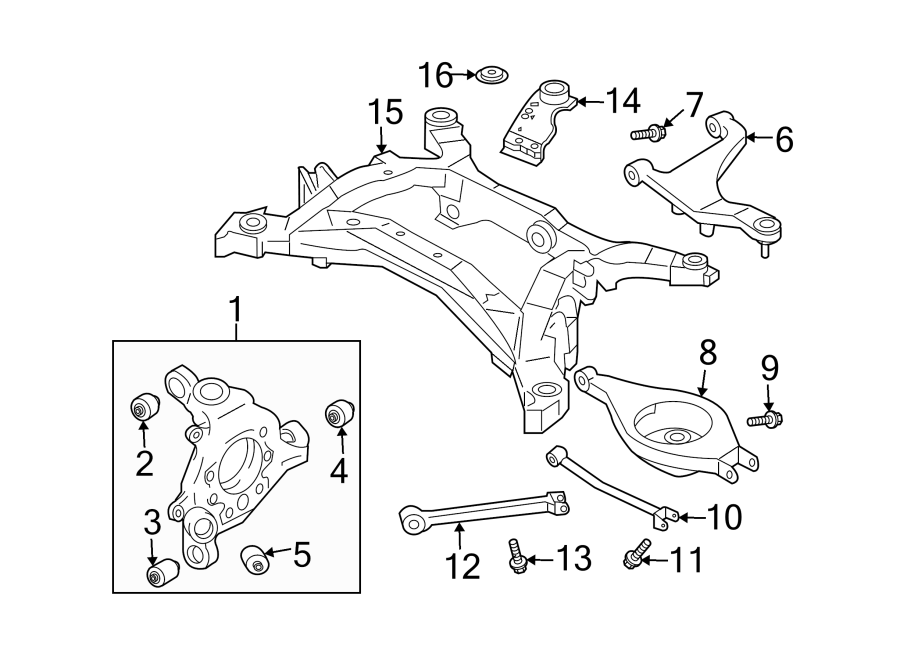 9Rear suspension. Suspension components.https://images.simplepart.com/images/parts/motor/fullsize/3714385.png