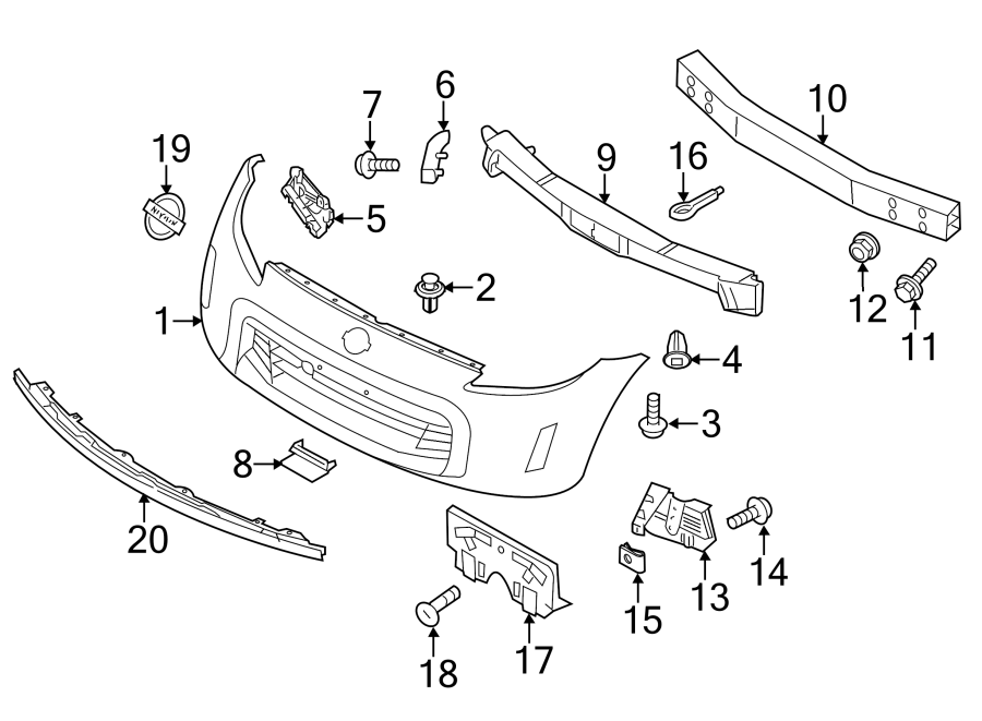 11FRONT BUMPER. BUMPER & COMPONENTS.https://images.simplepart.com/images/parts/motor/fullsize/3718007.png