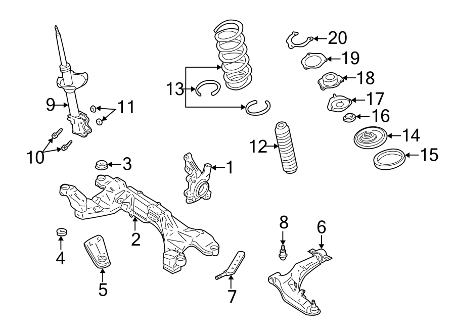 11FRONT SUSPENSION. SUSPENSION COMPONENTS.https://images.simplepart.com/images/parts/motor/fullsize/3821180.png