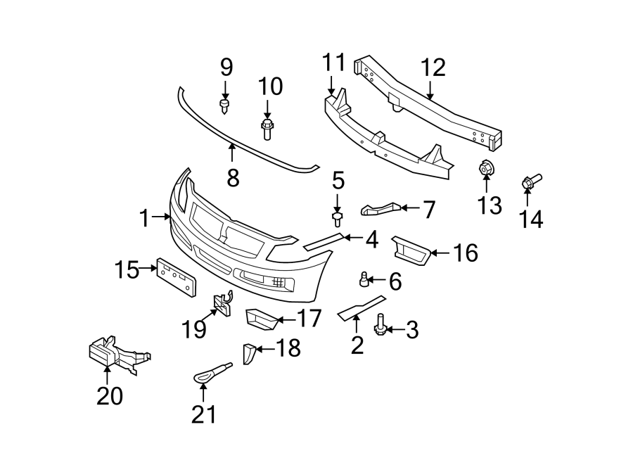 14FRONT BUMPER. BUMPER & COMPONENTS.https://images.simplepart.com/images/parts/motor/fullsize/3846570.png