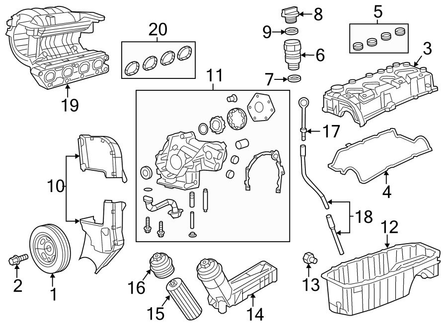 10ENGINE / TRANSAXLE. ENGINE PARTS.https://images.simplepart.com/images/parts/motor/fullsize/3910165.png