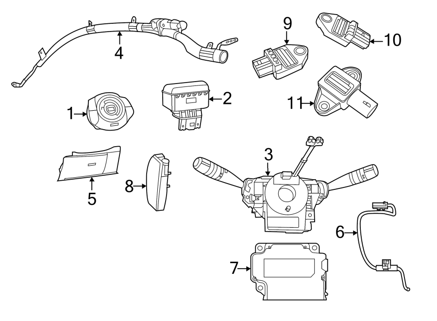 6RESTRAINT SYSTEMS. AIR BAG COMPONENTS.https://images.simplepart.com/images/parts/motor/fullsize/3910300.png