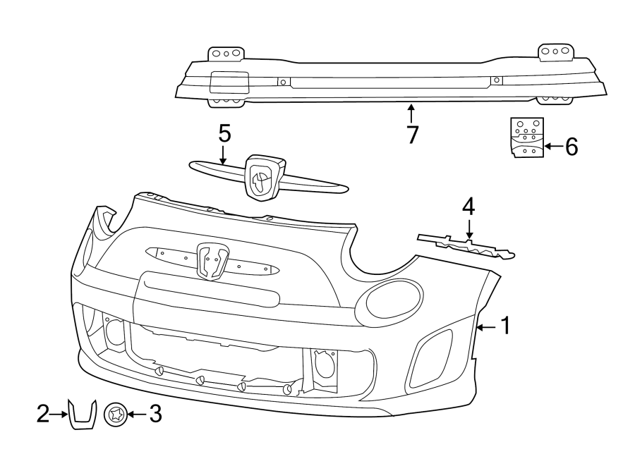 2FRONT BUMPER & GRILLE. BUMPER & COMPONENTS.https://images.simplepart.com/images/parts/motor/fullsize/3910600.png