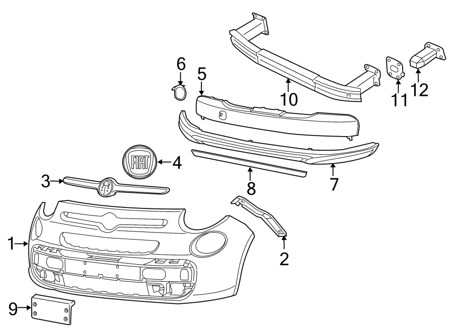 12FRONT BUMPER & GRILLE. BUMPER & COMPONENTS.https://images.simplepart.com/images/parts/motor/fullsize/3920010.png