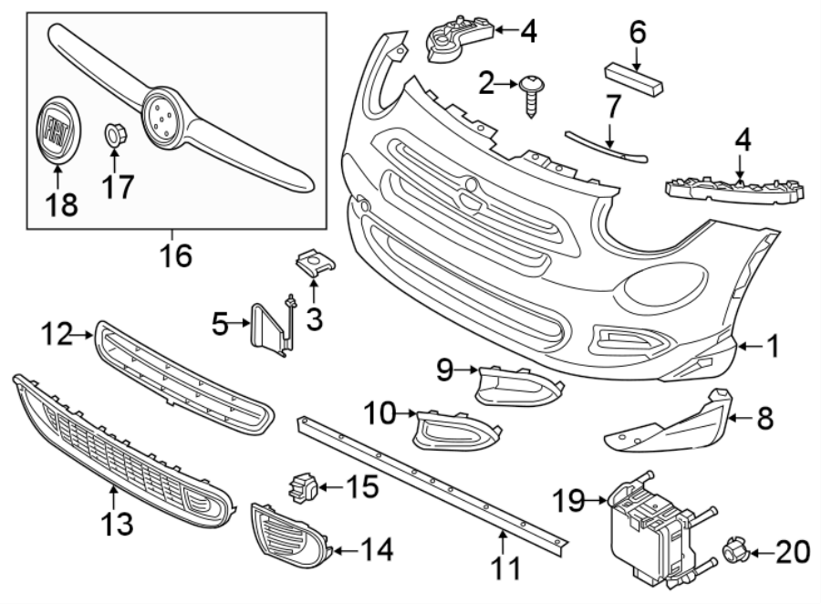 2FRONT BUMPER & GRILLE. BUMPER & COMPONENTS.https://images.simplepart.com/images/parts/motor/fullsize/3930010.png