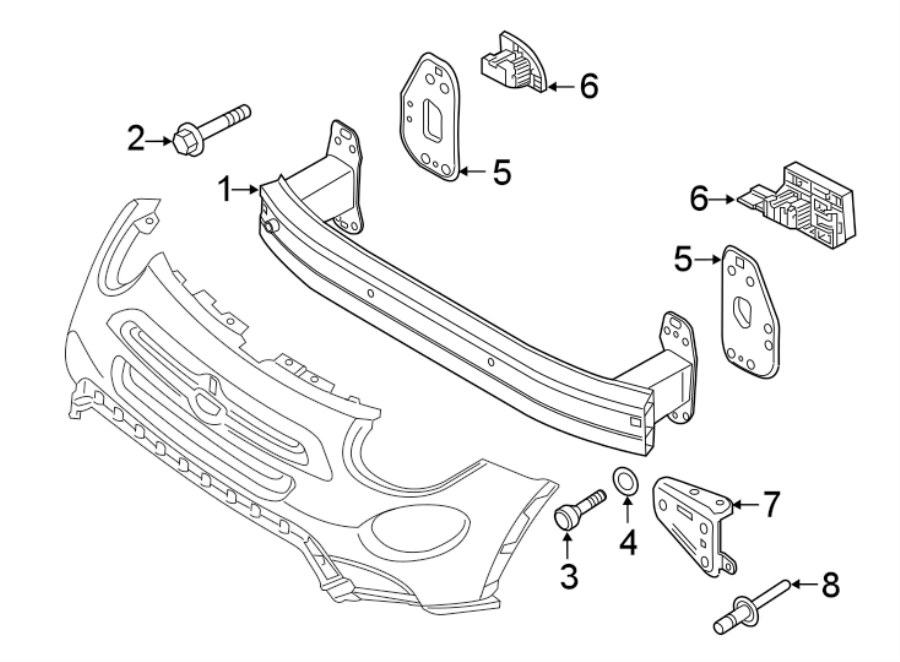 1FRONT BUMPER & GRILLE. BUMPER & COMPONENTS.https://images.simplepart.com/images/parts/motor/fullsize/3930025.png