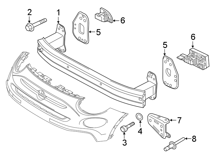 6FRONT BUMPER & GRILLE. BUMPER & COMPONENTS.https://images.simplepart.com/images/parts/motor/fullsize/3930028.png