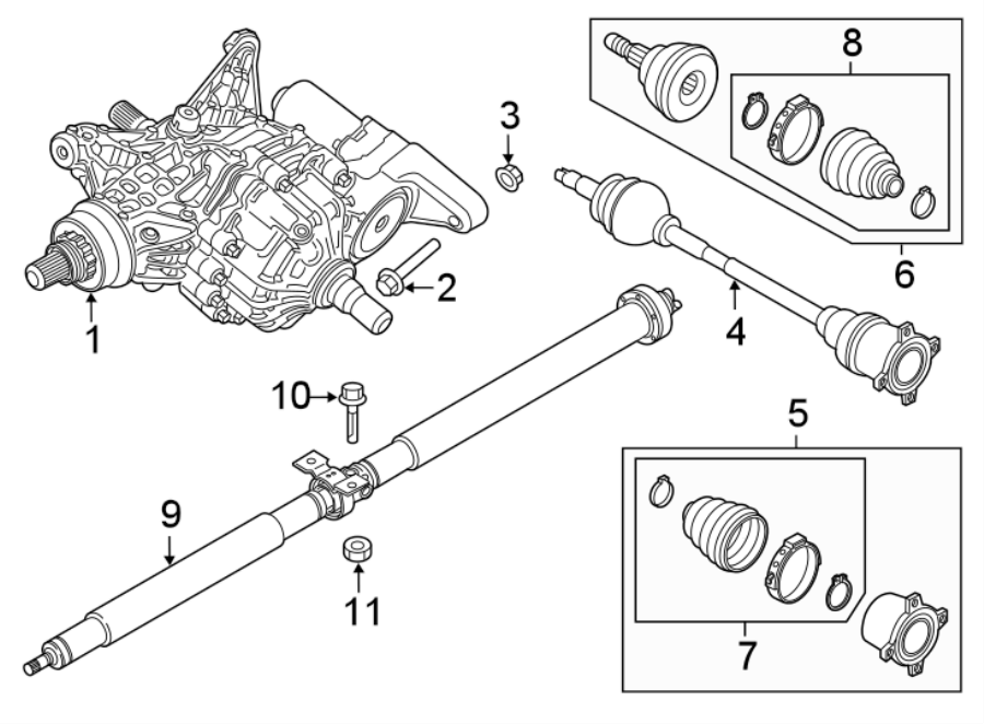 Diagram REAR SUSPENSION. AXLE & DIFFERENTIAL. for your 2016 Jeep Grand Cherokee   