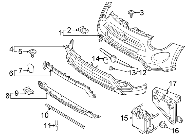 3FRONT BUMPER & GRILLE. BUMPER & COMPONENTS.https://images.simplepart.com/images/parts/motor/fullsize/3930660.png