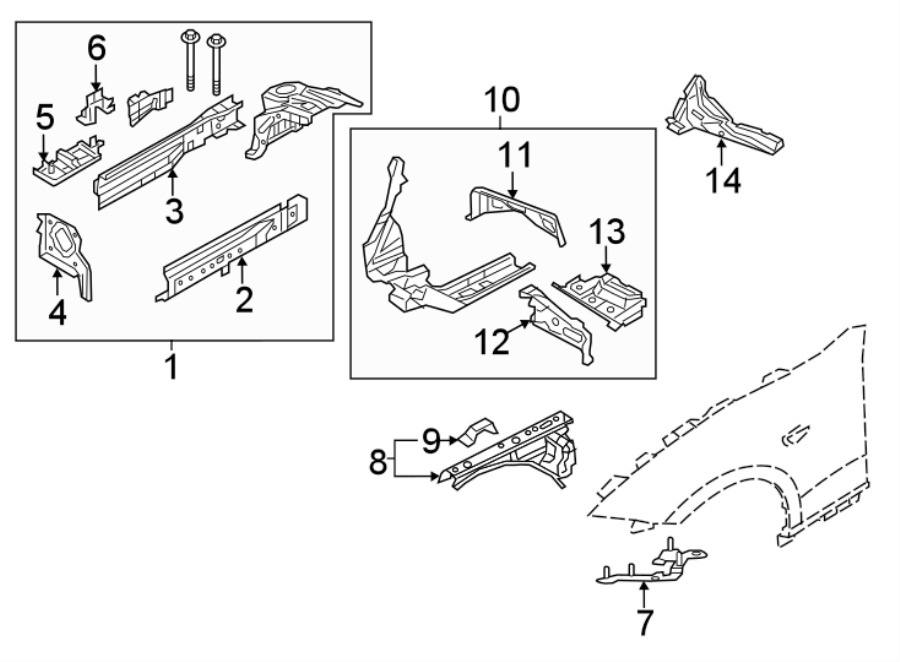 10FENDER. STRUCTURAL COMPONENTS & RAILS.https://images.simplepart.com/images/parts/motor/fullsize/3940175.png