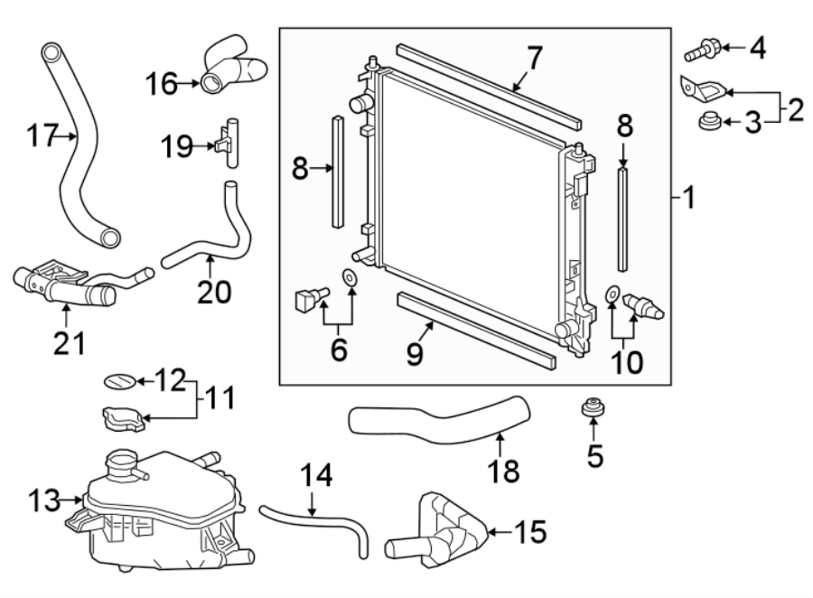 11RADIATOR & COMPONENTS.https://images.simplepart.com/images/parts/motor/fullsize/4410045.png