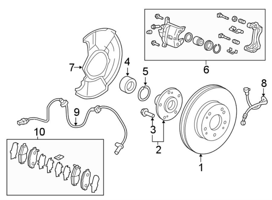 2Front suspension. Brake components.https://images.simplepart.com/images/parts/motor/fullsize/4410265.png