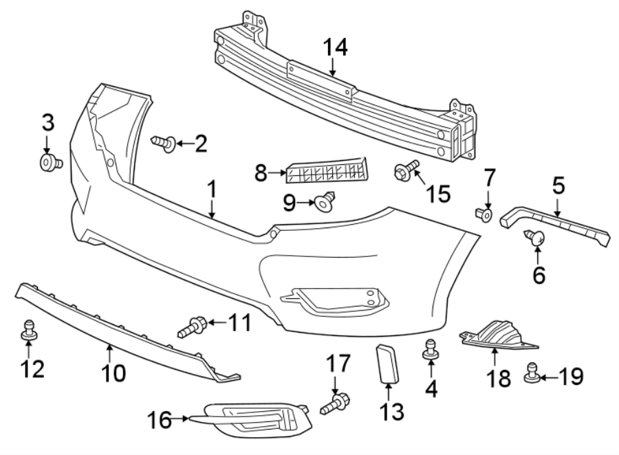 13REAR BUMPER. BUMPER & COMPONENTS.https://images.simplepart.com/images/parts/motor/fullsize/4410615.png