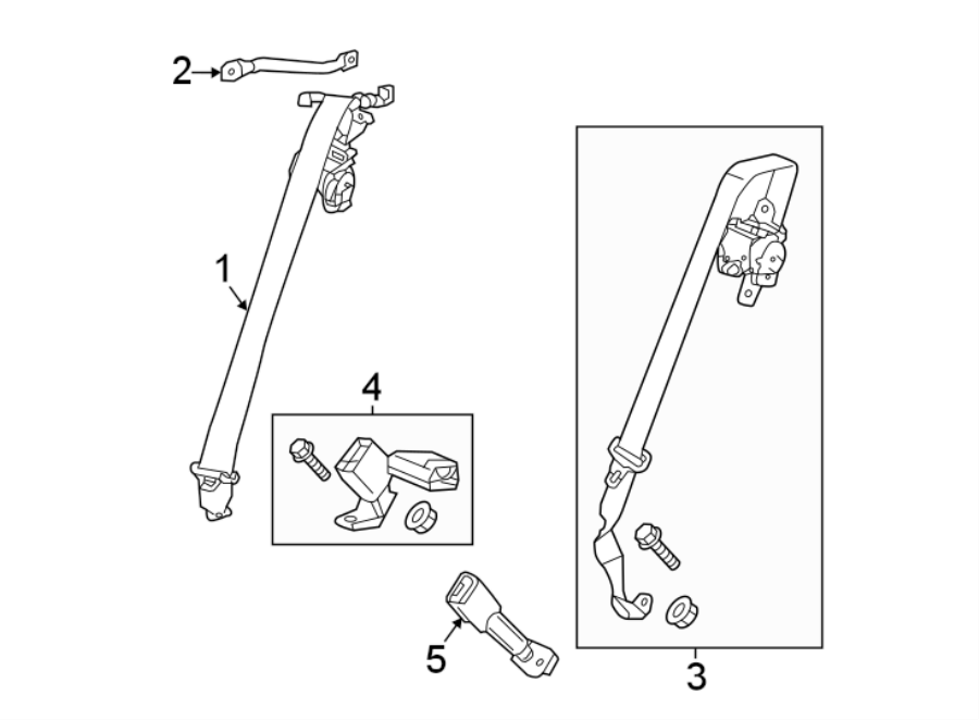 2RESTRAINT SYSTEMS. REAR SEAT BELTS.https://images.simplepart.com/images/parts/motor/fullsize/4410670.png