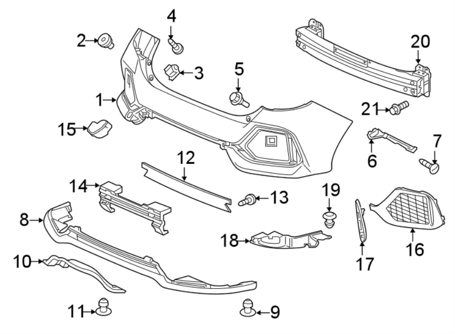 17Rear bumper. Bumper & components.https://images.simplepart.com/images/parts/motor/fullsize/4410830.png