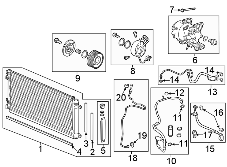 5AIR CONDITIONER & HEATER. COMPRESSOR & LINES. CONDENSER.https://images.simplepart.com/images/parts/motor/fullsize/4411125.png