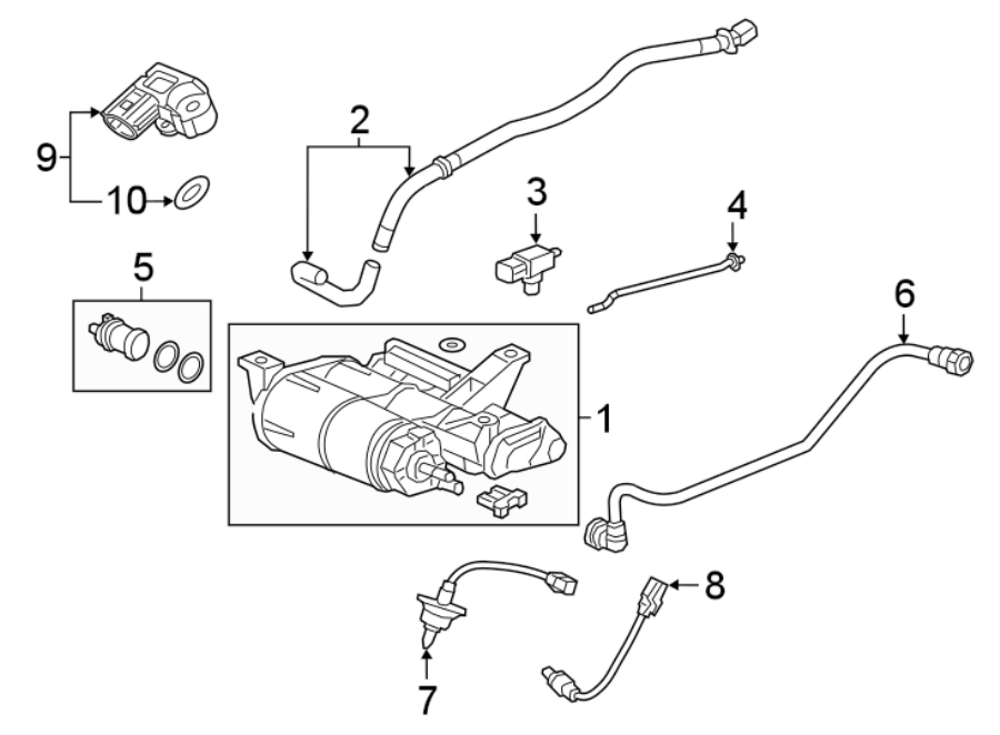 Emission system. Emission components.