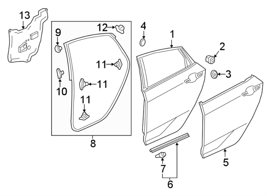 10REAR DOOR. DOOR & COMPONENTS.https://images.simplepart.com/images/parts/motor/fullsize/4411620.png