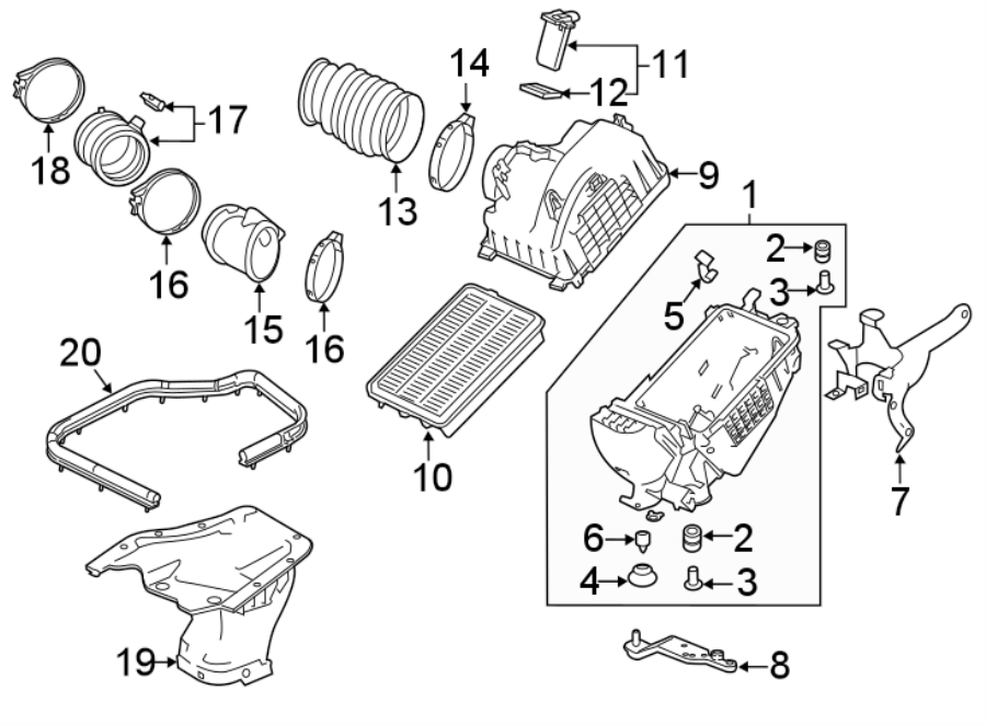 18Engine / transaxle. Air intake.https://images.simplepart.com/images/parts/motor/fullsize/4413160.png