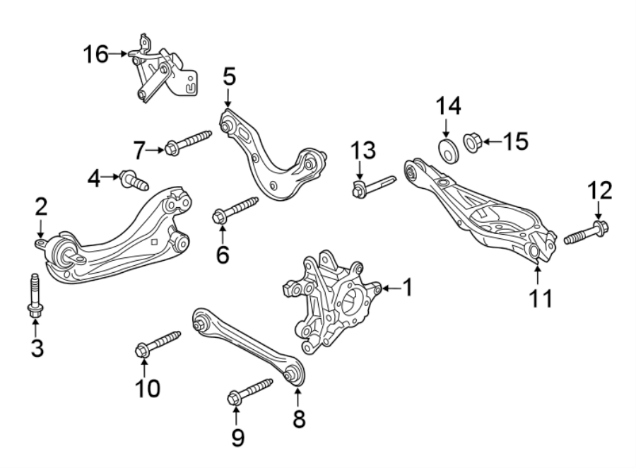 REAR SUSPENSION. SUSPENSION COMPONENTS.