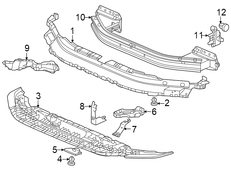 11Front bumper & grille. Bumper & components.https://images.simplepart.com/images/parts/motor/fullsize/4414012.png