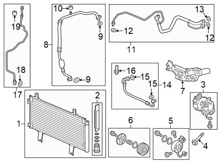 3Air conditioner & heater. Compressor & lines. Condenser.https://images.simplepart.com/images/parts/motor/fullsize/4414097.png