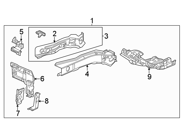 3Fender. Structural components & rails.https://images.simplepart.com/images/parts/motor/fullsize/4414130.png