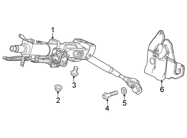 1Steering column assembly.https://images.simplepart.com/images/parts/motor/fullsize/4414320.png