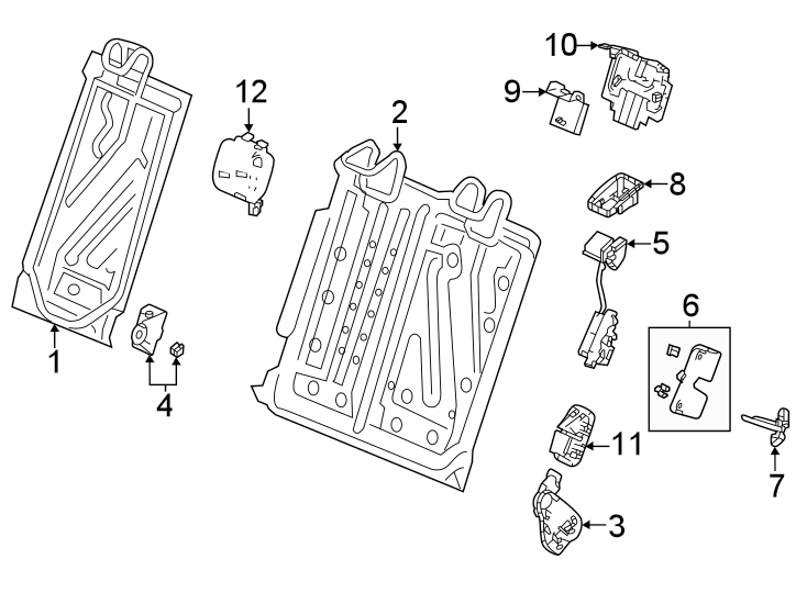 6Seats & tracks. Rear seat components.https://images.simplepart.com/images/parts/motor/fullsize/4414480.png