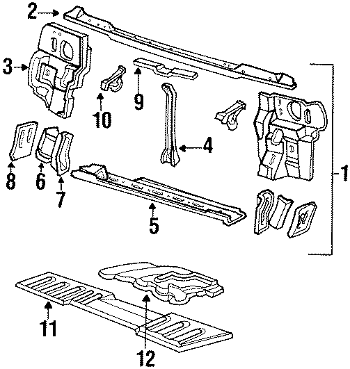 11RADIATOR SUPPORT.https://images.simplepart.com/images/parts/motor/fullsize/4415079.png