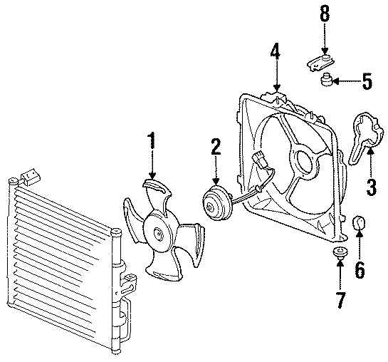 AIR CONDITIONER & HEATER. CONDENSER FAN.