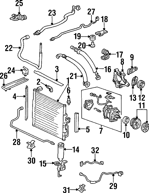 20AIR CONDITIONER & HEATER. COMPRESSOR & LINES. condenser.https://images.simplepart.com/images/parts/motor/fullsize/4417090.png