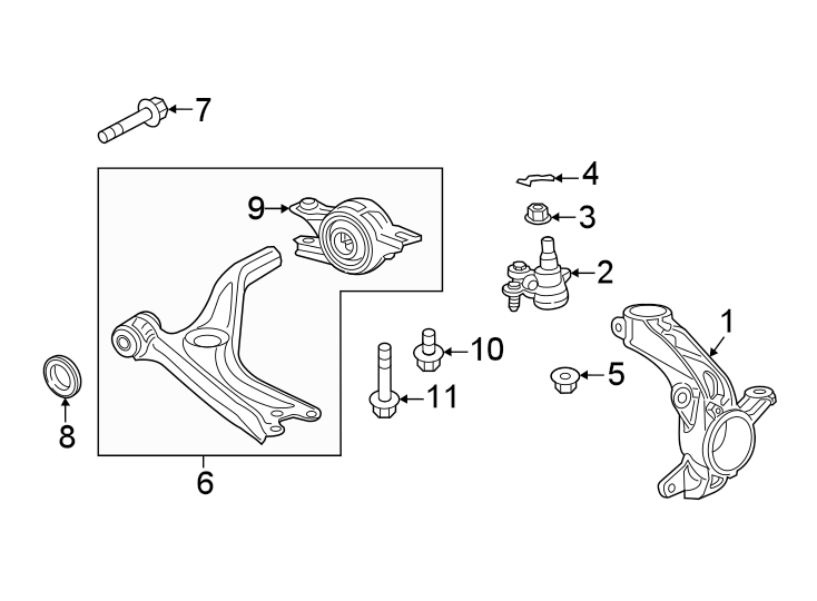 1Front suspension. Suspension components.https://images.simplepart.com/images/parts/motor/fullsize/4418280.png