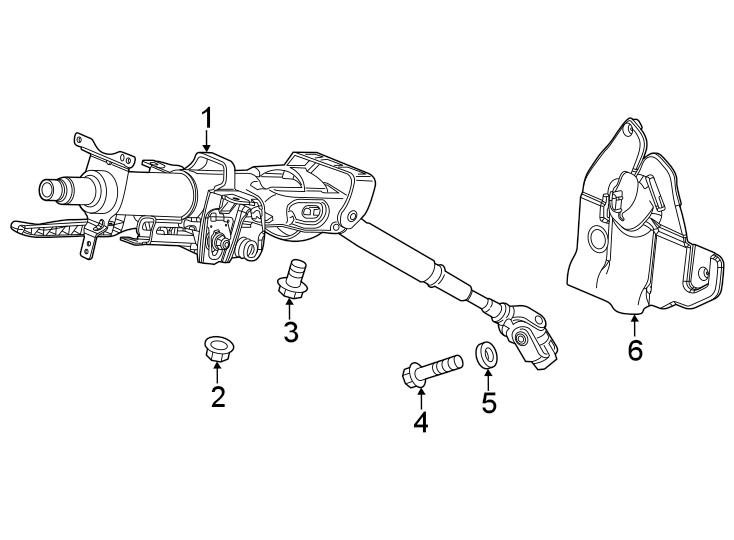 1Steering column assembly.https://images.simplepart.com/images/parts/motor/fullsize/4418315.png