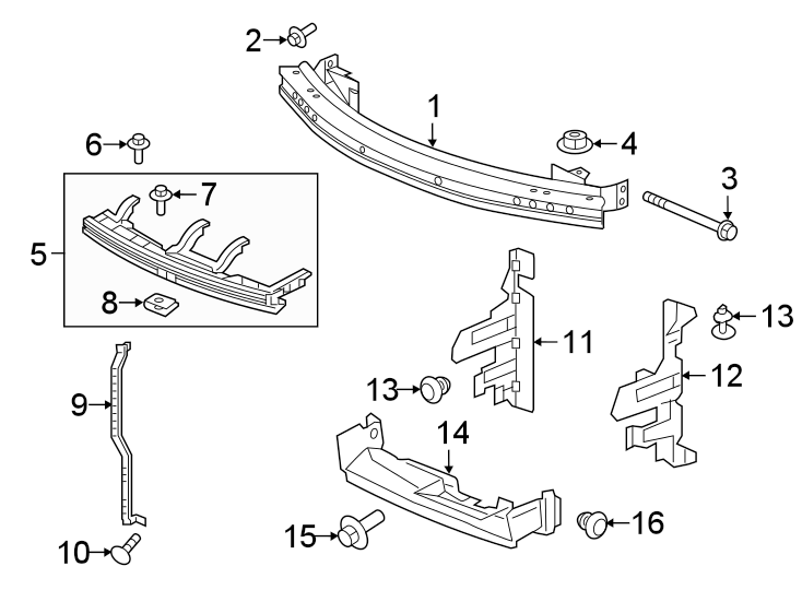 10Front bumper & grille. Bumper & components.https://images.simplepart.com/images/parts/motor/fullsize/4419010.png