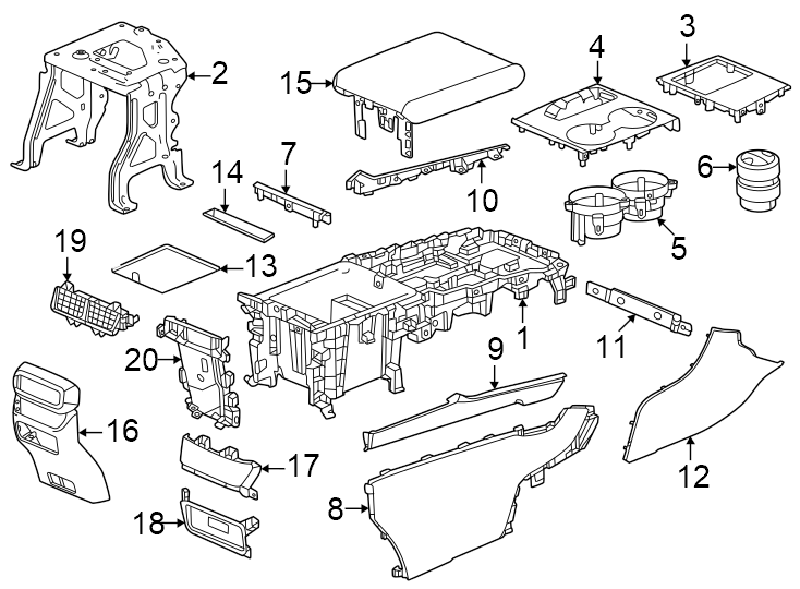 62024-2025. Coin holder. Compartment. Trailsport. w/EX-L. w/o EX-L.https://images.simplepart.com/images/parts/motor/fullsize/4419311.png