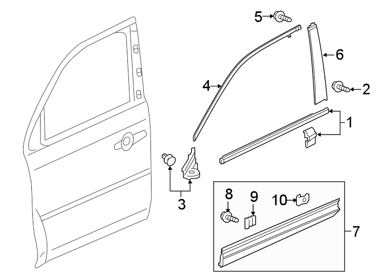 6FRONT DOOR. EXTERIOR TRIM.https://images.simplepart.com/images/parts/motor/fullsize/4419455.png