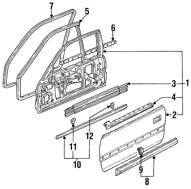 11FRONT DOOR. DOOR & COMPONENTS. EXTERIOR TRIM.https://images.simplepart.com/images/parts/motor/fullsize/4420270.png