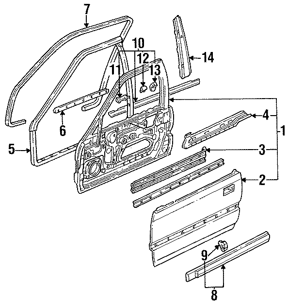 13FRONT DOOR. DOOR & COMPONENTS. EXTERIOR TRIM.https://images.simplepart.com/images/parts/motor/fullsize/4420280.png