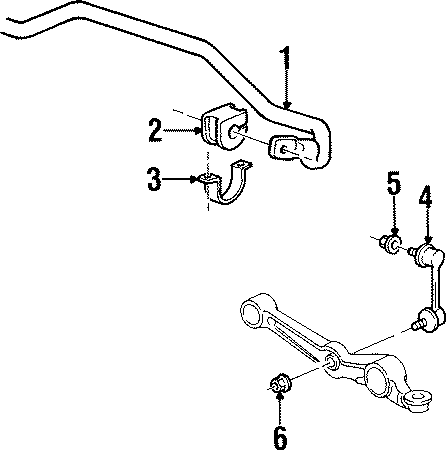 FRONT SUSPENSION. STABILIZER BAR & COMPONENTS.