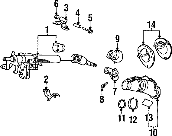 STEERING COLUMN ASSEMBLY.