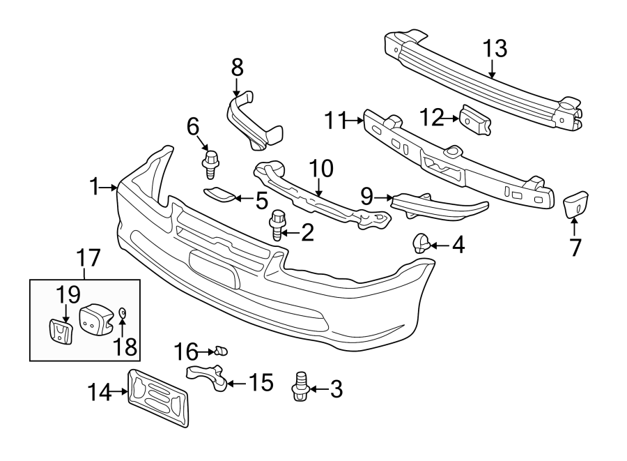 14FRONT BUMPER. BUMPER & COMPONENTS.https://images.simplepart.com/images/parts/motor/fullsize/4422010.png