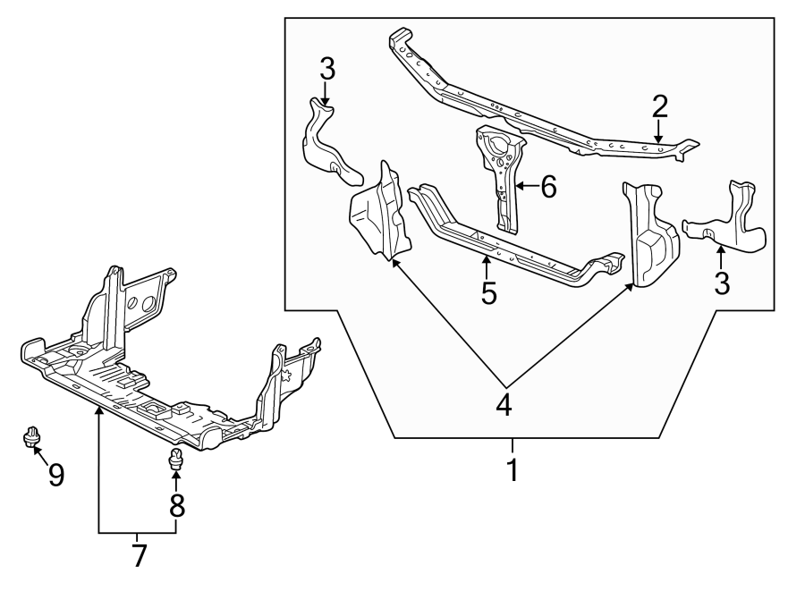 7RADIATOR SUPPORT. SPLASH SHIELDS.https://images.simplepart.com/images/parts/motor/fullsize/4422020.png